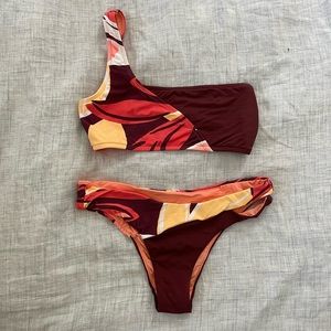Seafolly One Shoulder Bikini Set